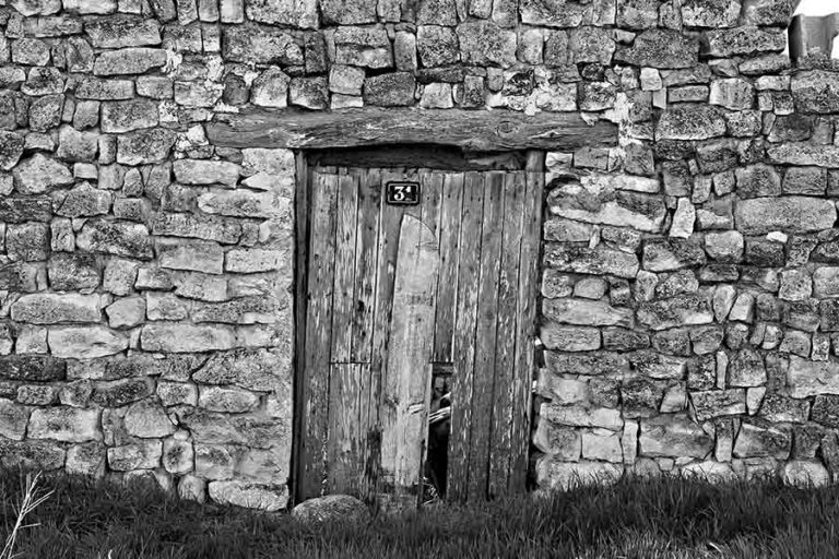 Ancient house made from chip stone